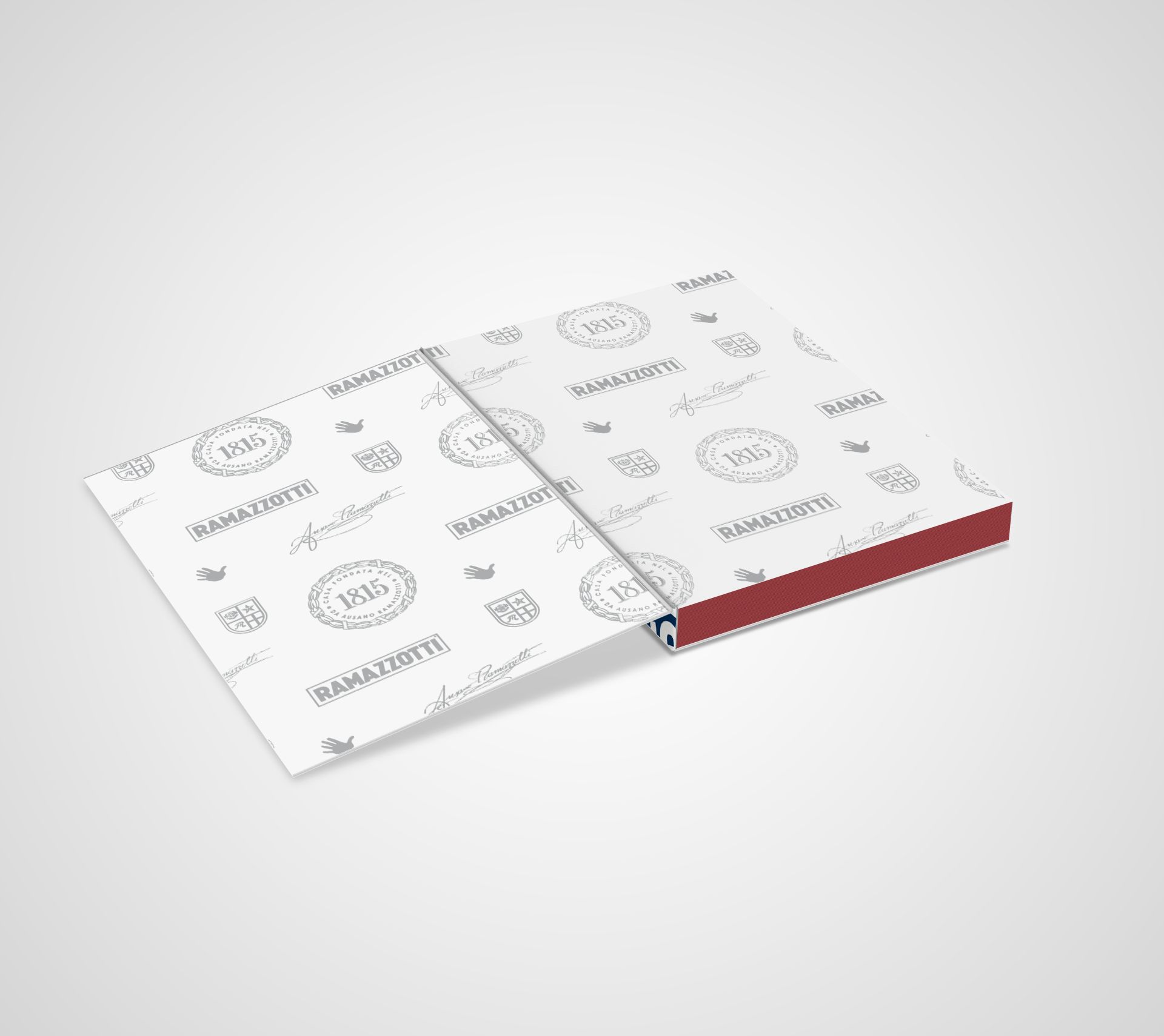 Visualizzazione di un'agenda brandizzata Ramazzotti